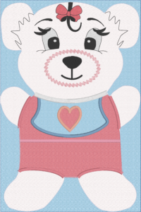 Fosta bear baby pj's ND 8x12 - ITH