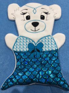 Fosta bear mermaid 8x12- ITHWL