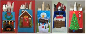 Cutlery holder Christmas set - ITHWL