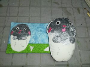 Easter bunny mug rug & Peekaboo - ITHWL
